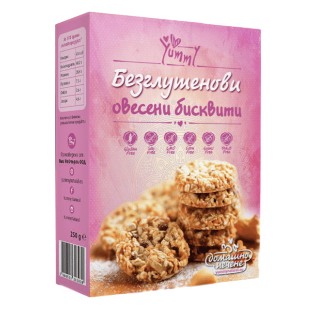 Безглутенови Овесени бисквити - Yummy Natural